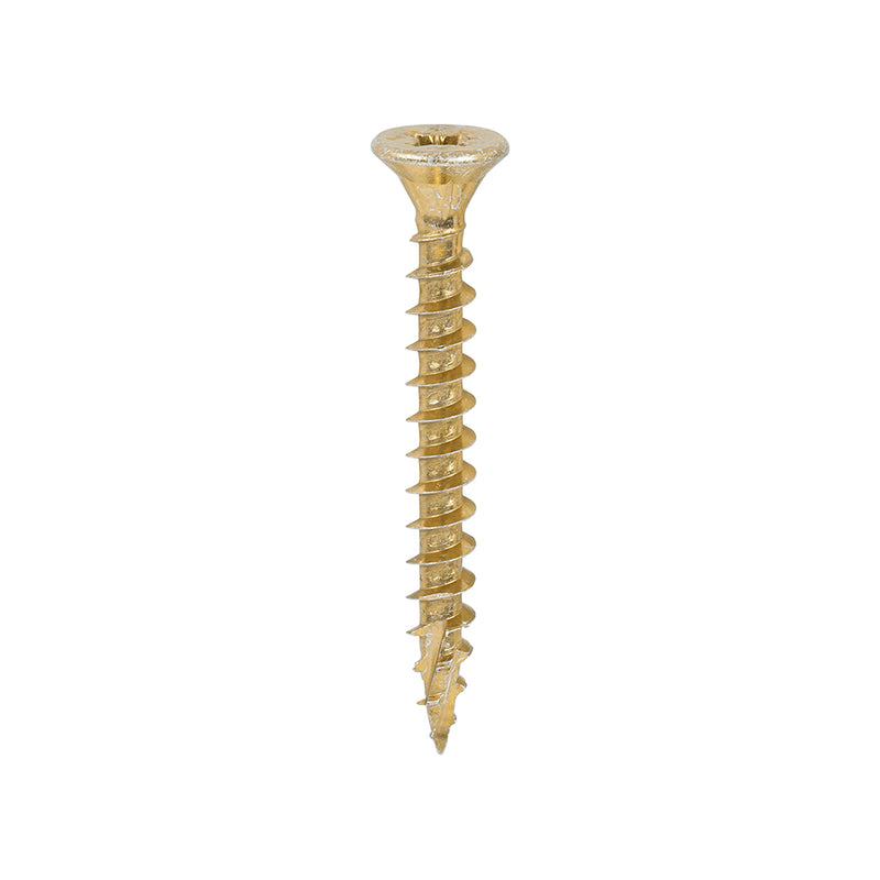 TIMco C2 Strong-Fix Multi-Purpose Premium Countersunk Gold Woodscrews - 5.0 x 45 - 200 Pieces