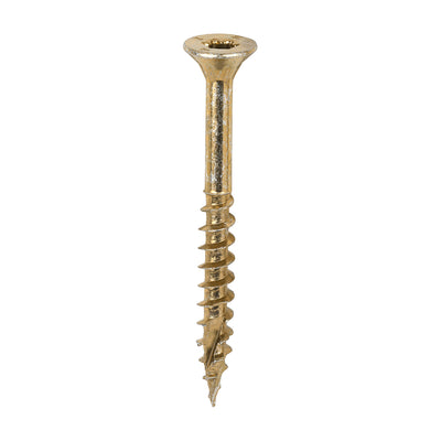 TIMco C2 Clamp-Fix Multi-Purpose Premium Countersunk Gold Woodscrews - 5.0 x 50 - 200 Pieces