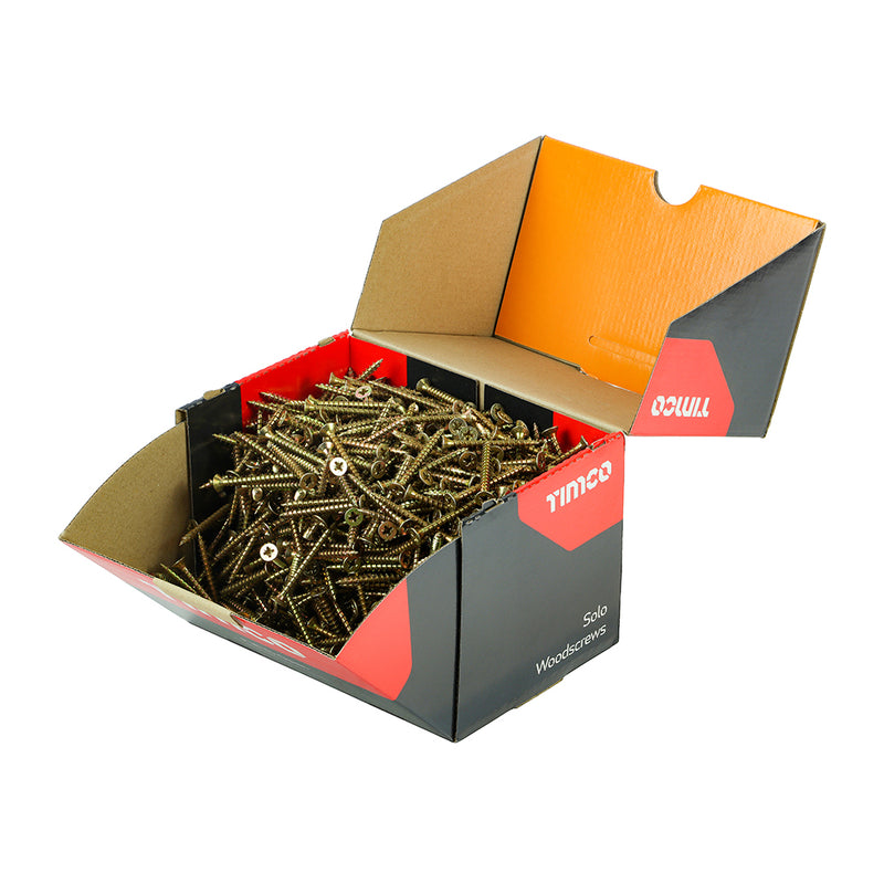 TIMco Solo Countersunk Gold Woodscrews - 5.0 x 50 - 1000 Pieces