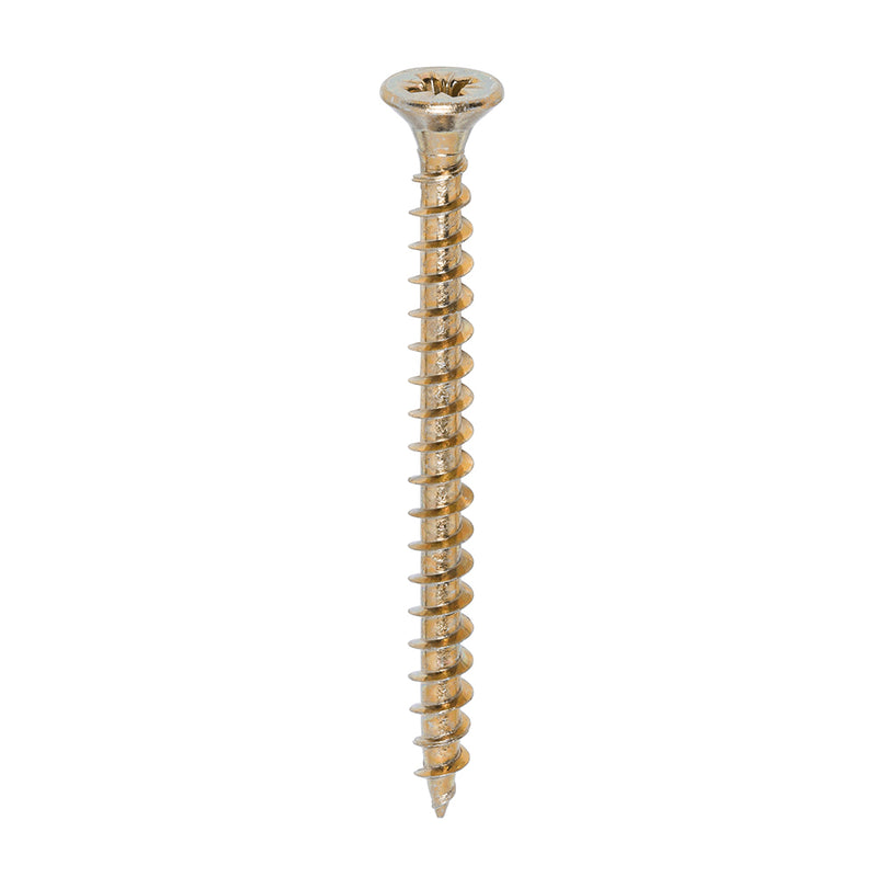 TIMco Solo Countersunk Gold Woodscrews - 5.0 x 60 - 200 Pieces