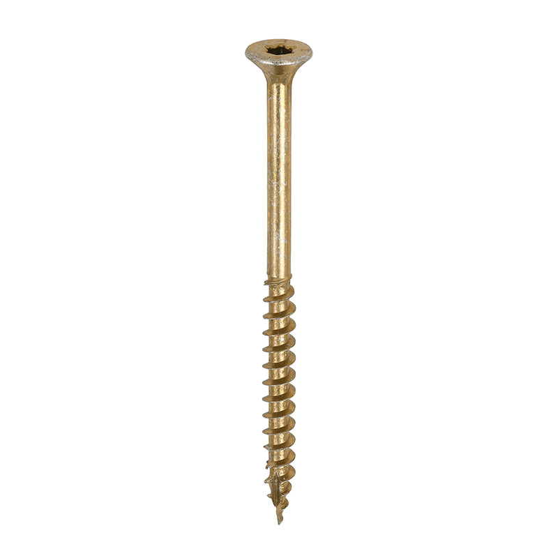 TIMco C2 Clamp-Fix Multi-Purpose Premium Countersunk Gold Woodscrews - 5.0 x 75 - 200 Pieces