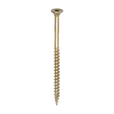 TIMco C2 Clamp-Fix Multi-Purpose Premium Countersunk Gold Woodscrews - 5.0 x 80 - 200 Pieces