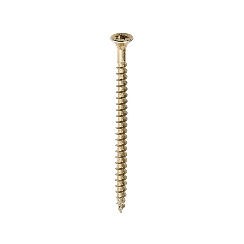 TIMco Solo Countersunk Gold Woodscrews - 5.0 x 80 - 200 Pieces