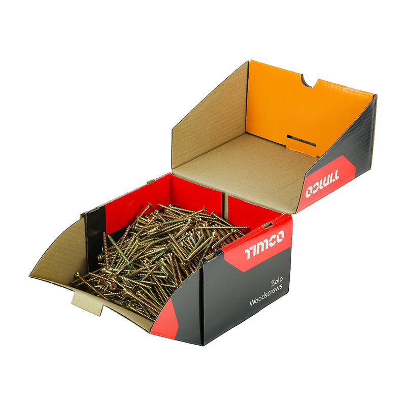 TIMco Solo Countersunk Gold Woodscrews - 5.0 x 80 - 1000 Pieces