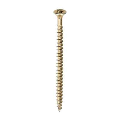 TIMco Solo Countersunk Gold Woodscrews - 5.0 x 80 - 1000 Pieces