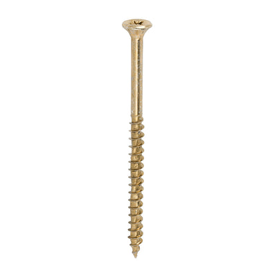 TIMco Velocity Premium Multi-Use Countersunk Gold Woodscrews - 5.0 x 80 - 200 Pieces