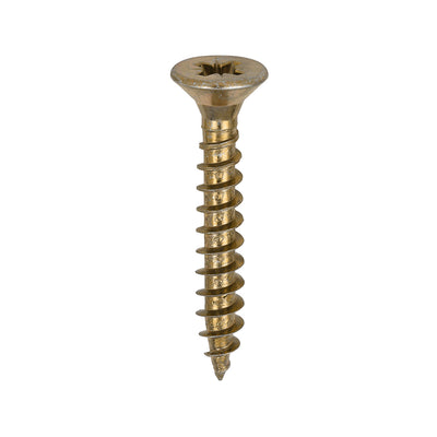 TIMco Solo Countersunk Gold Woodscrews - 6.0 x 40 - 200 Pieces