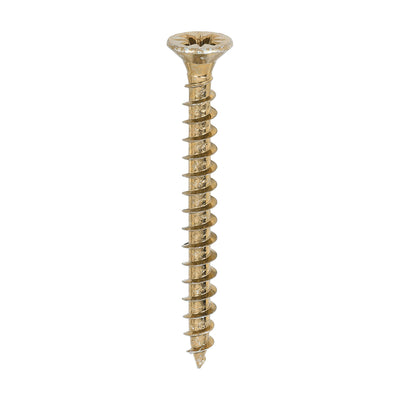 TIMco Solo Countersunk Gold Woodscrews - 6.0 x 60 - 200 Pieces