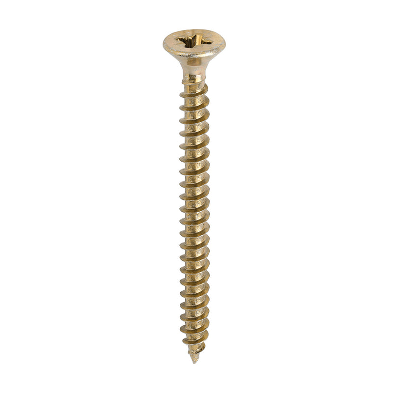 TIMco Solo Countersunk Gold Woodscrews - 6.0 x 70 - 200 Pieces