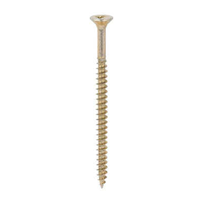 TIMco Solo Countersunk Gold Woodscrews - 6.0 x 90 - 100 Pieces