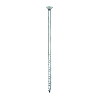 TIMco Solo Countersunk Silver Woodscrews - 6.0 x 150 - 100 Pieces