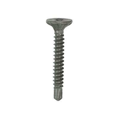 TIMco Self-Drilling Cement Board Countersunk Exterior Silver Screws - 4.2 x 32 - 200 Pieces