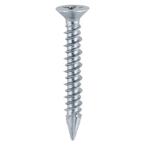 TIMco Window Fabrication Screws Countersunk PH High-Low Thread Slash Point Zinc - 4.3 x 40 - 1000 Pieces