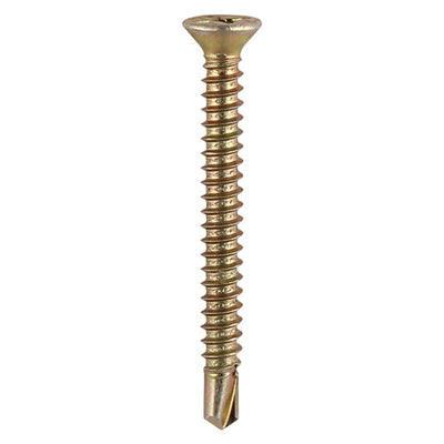 TIMco Window Fabrication Screws Countersunk with Ribs PH Self-Tapping Self-Drilling Point Yellow - 3.9 x 13 - 1000 Pieces