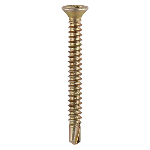 TIMco Window Fabrication Screws Countersunk with Ribs PH Self-Tapping Self-Drilling Point Yellow - 3.9 x 16 - 1000 Pieces