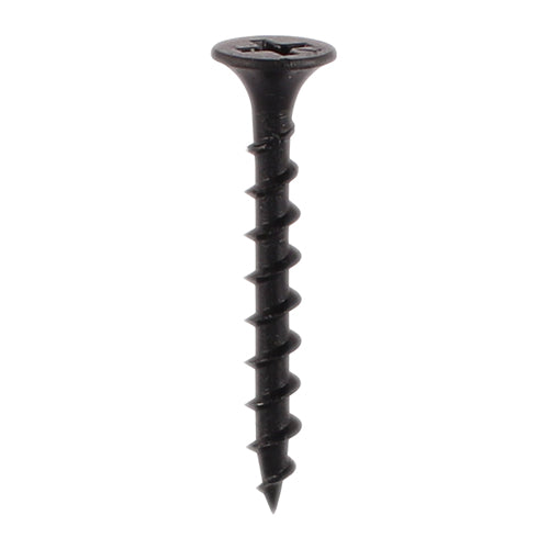 TIMco Drywall Coarse Thread Bugle Head Black Screws - 3.5 x 25 - 200 Pieces