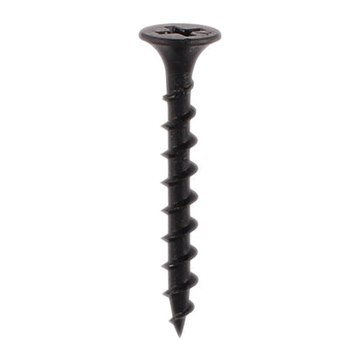 TIMco Drywall Coarse Thread Bugle Head Black Screws - 3.5 x 25 - 1000 Pieces
