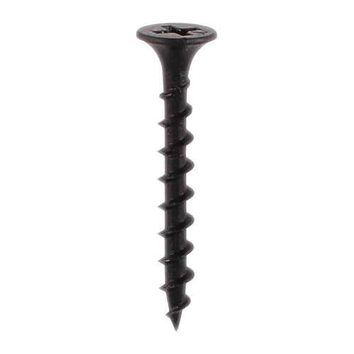 TIMco Drywall Coarse Thread Bugle Head Black Screws - 3.5 x 25 - 1000 Pieces