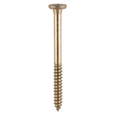 TIMco Element Screws Shallow Pan Countersunk PH Self-Tapping Thread AB Point Yellow - 4.8 x 55 - 200 Pieces