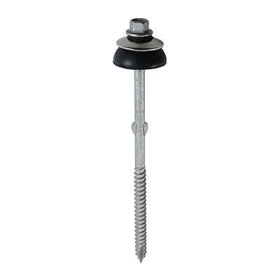 TIMco Self-Drilling Fiber Cement Board Exterior Silver Screw with BAZ Washer - Timber  - 6.3 x 130 - 50 Pieces