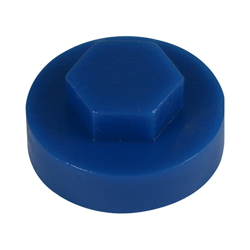 TIMco Hex Head Cover Caps Gentian Blue - 16mm - 1000 Pieces