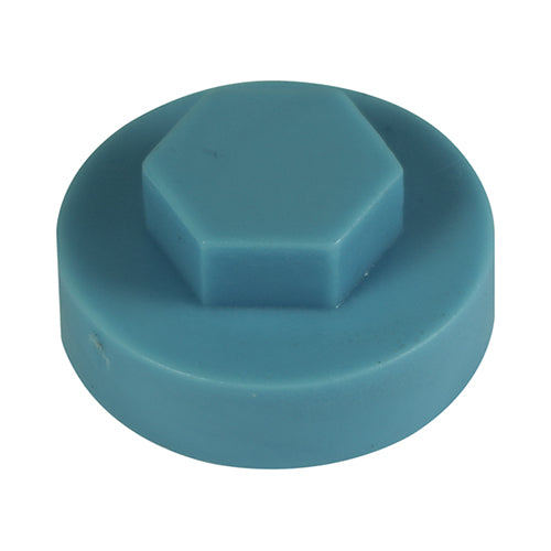 TIMco Hex Head Cover Caps Wedgewood Blue - 19mm - 1000 Pieces