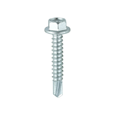 TIMco Self-Drilling Light Section Screws Exterior Silver - 5.5 x 32 - 100 Pieces