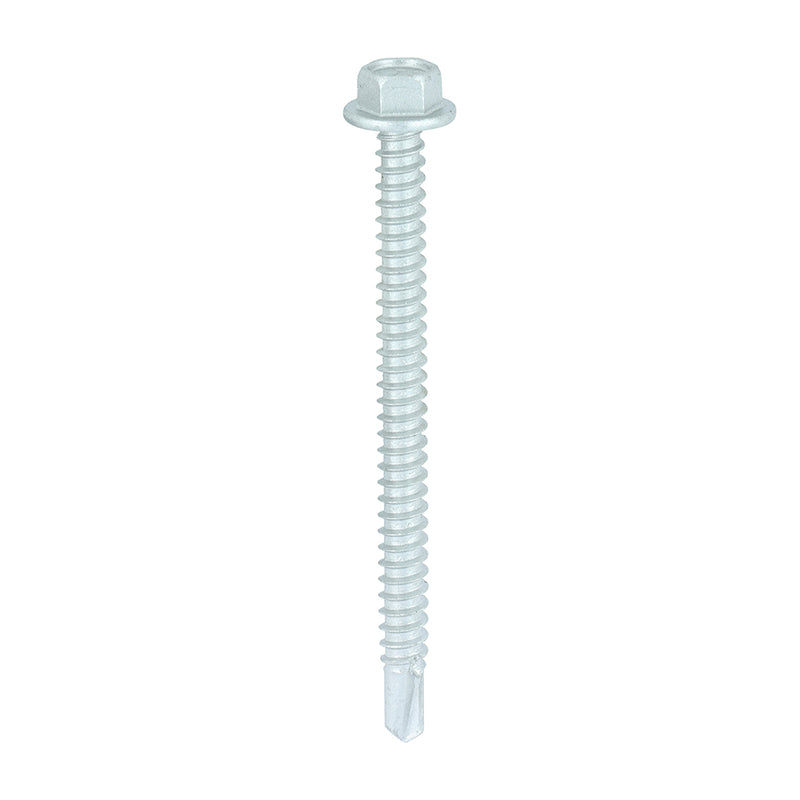 TIMco Self-Drilling Light Section Screws Exterior Silver - 5.5 x 70 - 100 Pieces Box