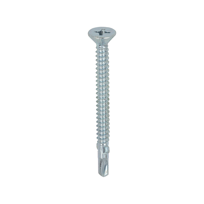 TIMco Self-Drilling Wing-Tip Steel to Timber Light Section Silver Screws  - 5.5 x 65 - 200 Pieces