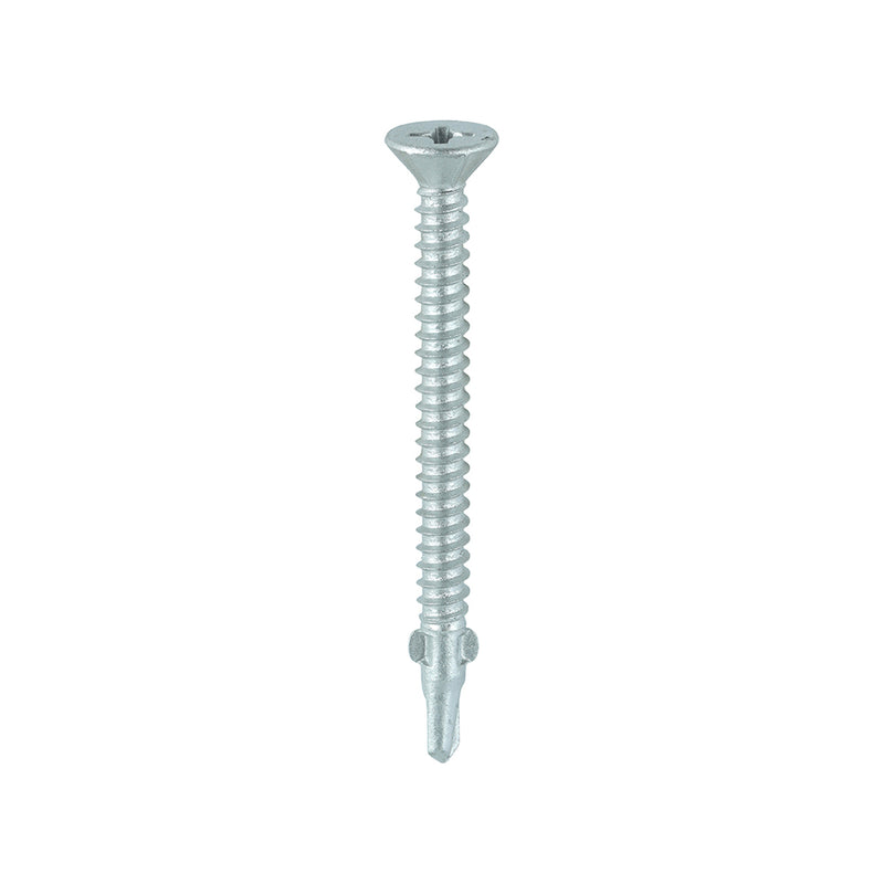 TIMco Self-Drilling Wing-Tip Steel to Timber Light Section Exterior Silver Screws  - 5.5 x 65 - 200 Pieces