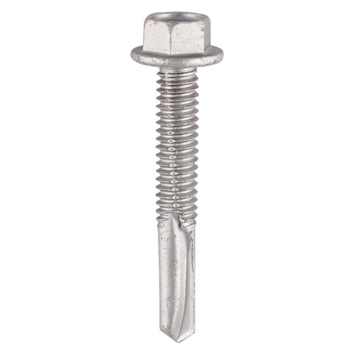 TIMco Self-Drilling Heavy Section Screws Exterior Silver - 5.5 x 38 - 100 Pieces
