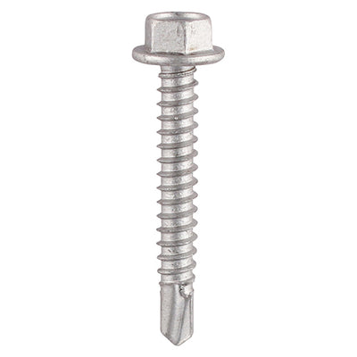 TIMco Self-Drilling Light Section Screws Exterior Silver - 5.5 x 100 - 100 Pieces