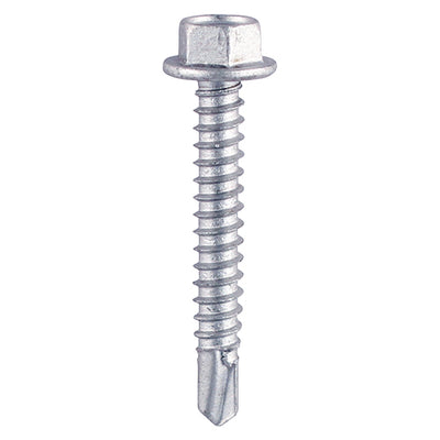 TIMco Self-Drilling Light Section Silver Screws - 10 x 1/2 - 1000 Pieces