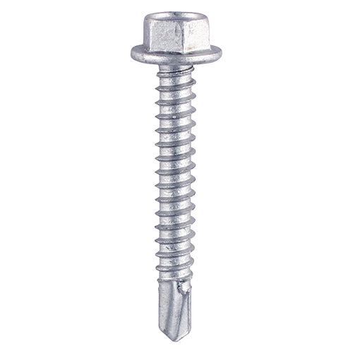 TIMco Self-Drilling Light Section Silver Screws - 10 x 1/2 - 1000 Pieces