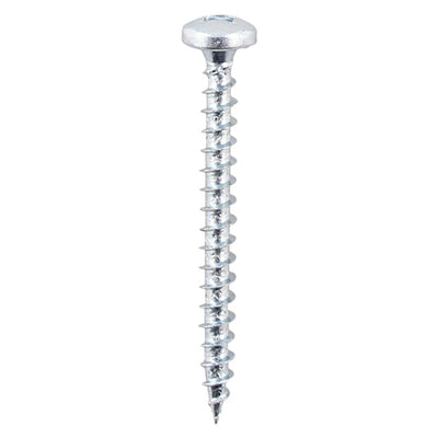 TIMco Solo Pan Head Silver Woodscrews - 4.0 x 25 - 200 Pieces