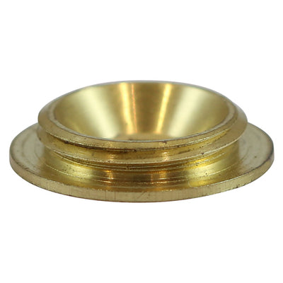 TIMco Threaded Screw Caps Solid Brass Satin Brass - 12mm - 4 Pieces