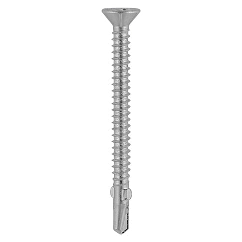 TIMco Self-Drilling Wing-Tip Steel to Timber Light Section Exterior Silver Screws  - 5.5 x 50 - 200 Pieces