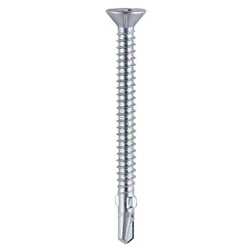 TIMco Self-Drilling Wing-Tip Steel to Timber Light Section Silver Screws  - 4.8 x 38 - 200 Pieces