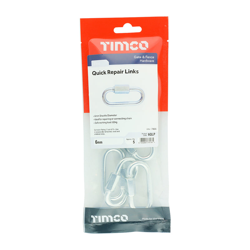 TIMCO Quick Repair Chain Links Silver - 5mm