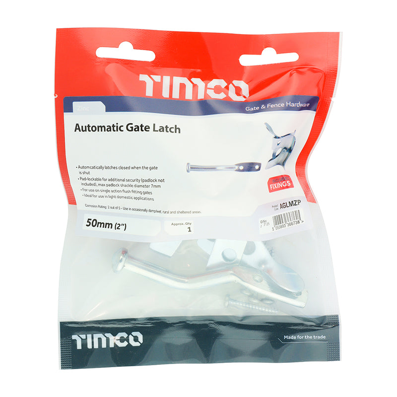 Automatic Gate Latch Zinc - 2" - TIMco AGLMZP