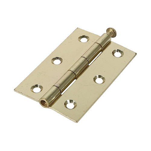 Butt Hinges Loose Pin (1840) Steel Electro Brass - 90 x 60 TIMCO 434208