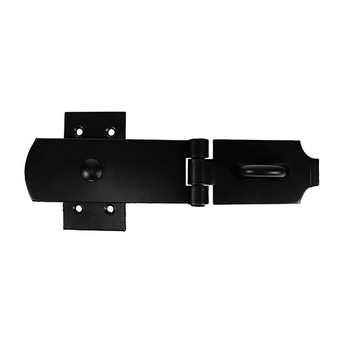 TIMCO Heavy Duty Swivel Pattern Hasp & Staple Bolt On Black - 8"  - plain Bag