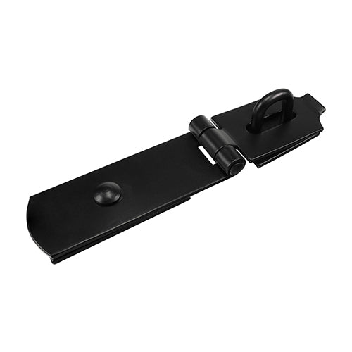 TIMCO Heavy Duty Swivel Pattern Hasp & Staple Bolt On Black - 8"  - plain Bag