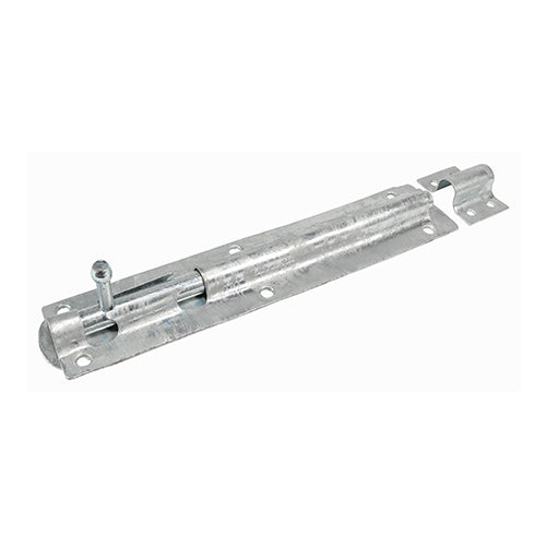 TIMCO Straight Tower Bolt Hot Dipped Galvanised - 10" - Plain Bag