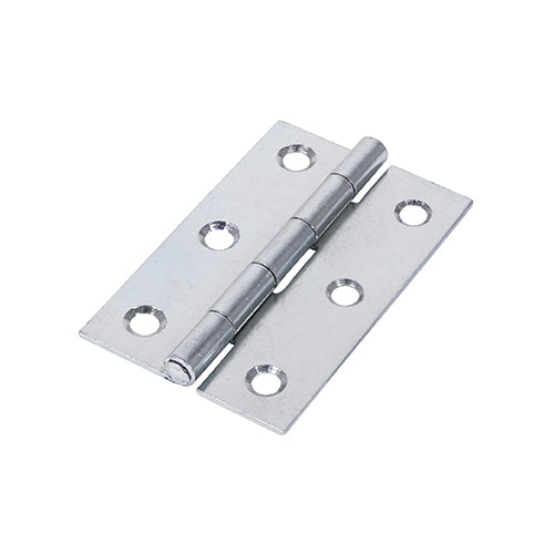 TIMCO Uncranked Butt Hinges (5050) Steel Silver - 75 x 48