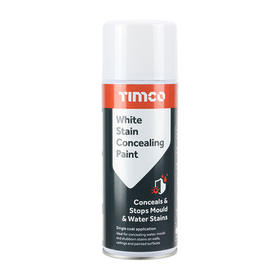 TIMco White Stain Concealing Paint - 400ml