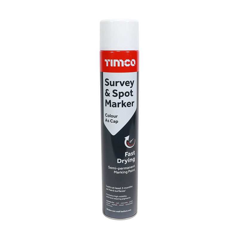 TIMCO Survey & Spot Marker White - 750ml