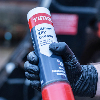 TIMCO Lithium EP2 Grease, High Temperature EP2 Multi-purpose Hydraulic Grease Cartridge - 400g - 12 Cartridges