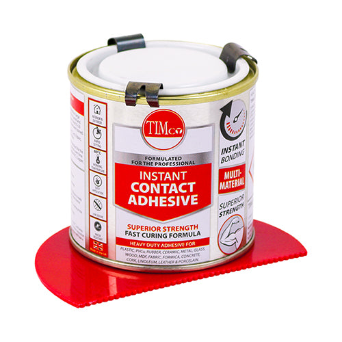 TIMCO Contact Adhesive, Rapid Setting Multi-Purpose Impact Resistant Adhesive - 250ml