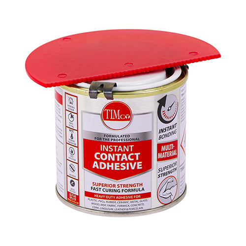 TIMCO Contact Adhesive, Rapid Setting Multi-Purpose Impact Resistant Adhesive - 250ml